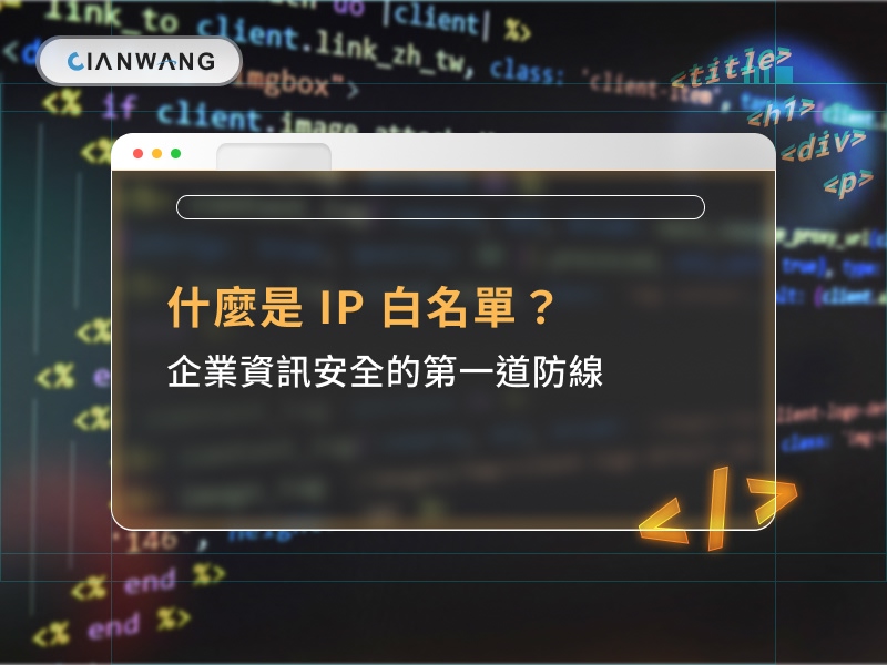 什麼是 IP 白名單？企業資訊安全的第一道防線