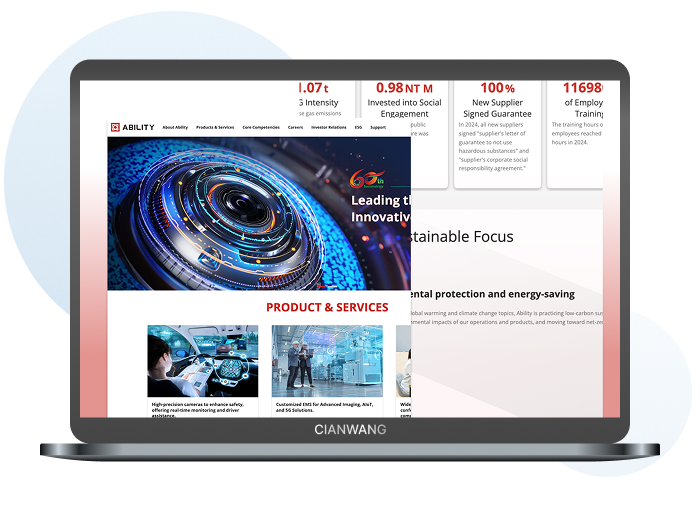 佳能企業｜四語系企業官網建置