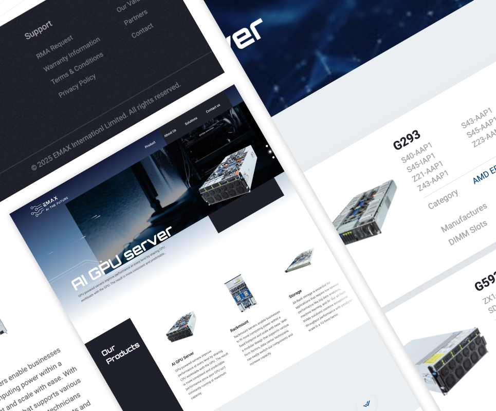 EMAX Internationl Limited 官網情境圖