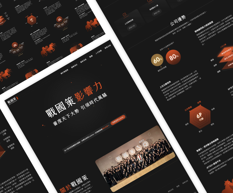 戰國策傳播集團  官方網站情境圖