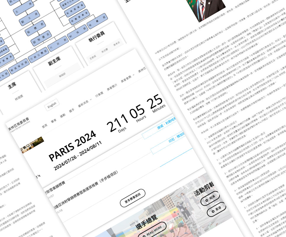 清晰的導航結構與選手資料庫