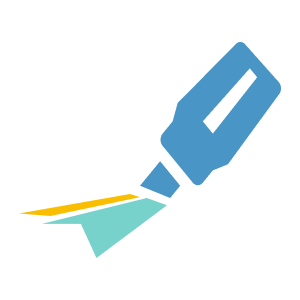 標示重點的螢光筆圖示